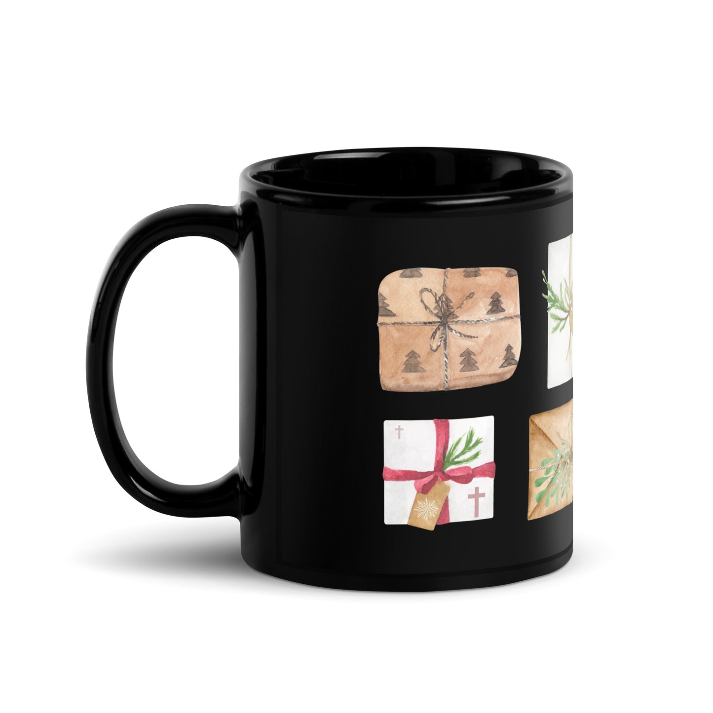 Christmas Gift Christian Black Glossy Coffee Mug Gift