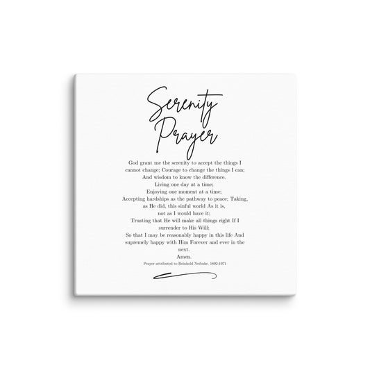 Serenity prayer Canvas