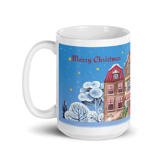 Merry Christmas White Glossy Mug